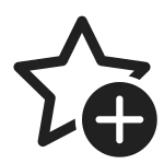Star Add SVG Icon